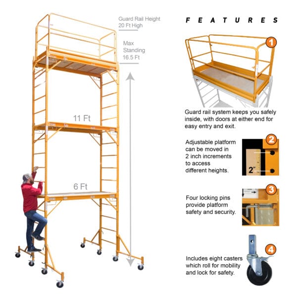 Three Story Scaffold Tower