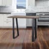 Acacia Wood 51-inch-High Top Bar Pub Table