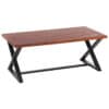 Acacia Wood Cross Leg Coffee Table