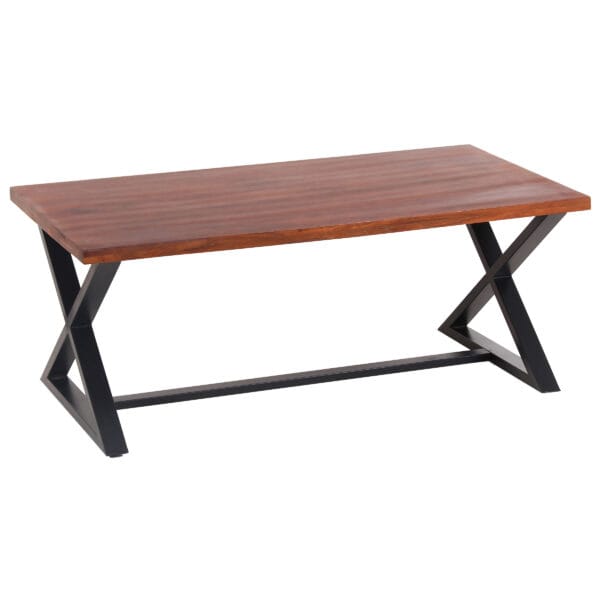 Acacia Wood Cross Leg Coffee Table