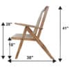 Wood Folding Deck Chair