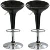 Modern Sleek Black Barstool