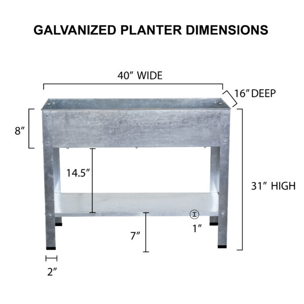 Galvanized Metal Planter