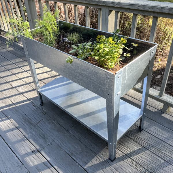 Galvanized Metal Raised Garden Planter