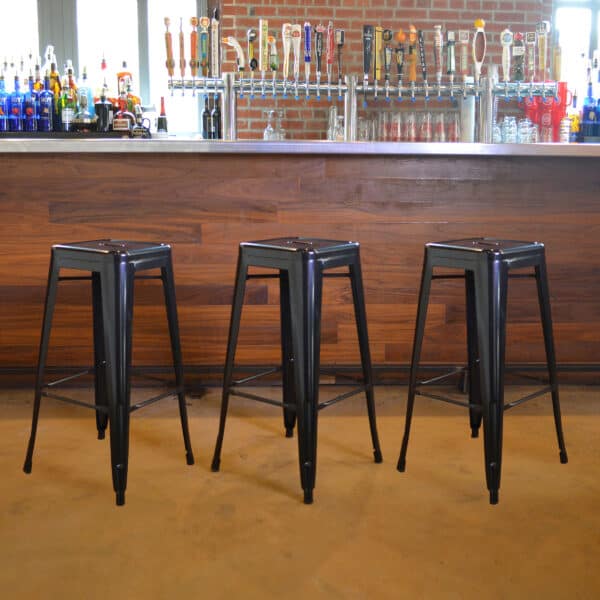 Metal Loft Bar Stool - AmeriHome