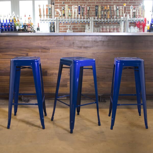 Metal Loft Bar Stool - AmeriHome