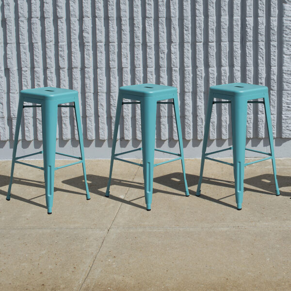 Metal Loft Bar Stool - AmeriHome