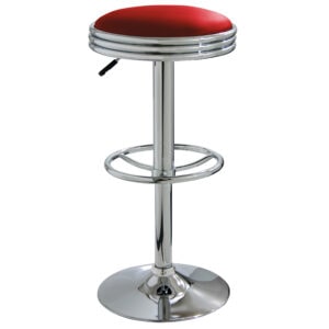 Red Retro Soda Shop Bar Stool