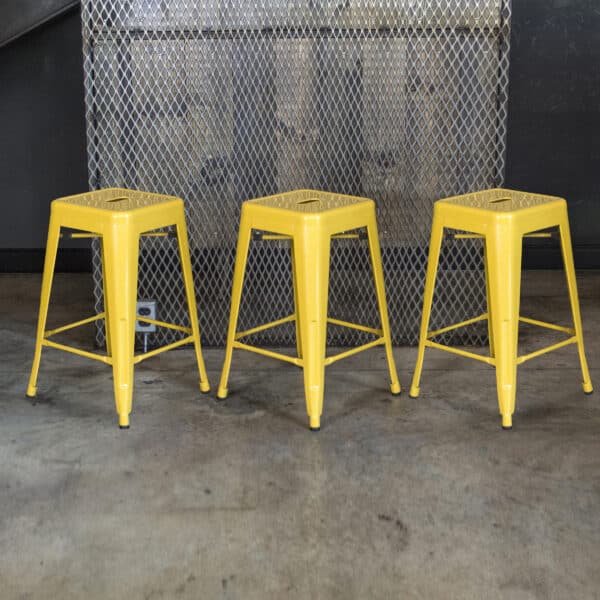 Gold Metal Loft Bar Stool