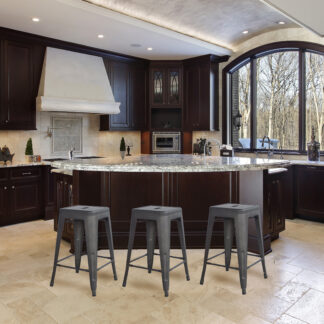 Gunmetal Metal Loft Bar Stools