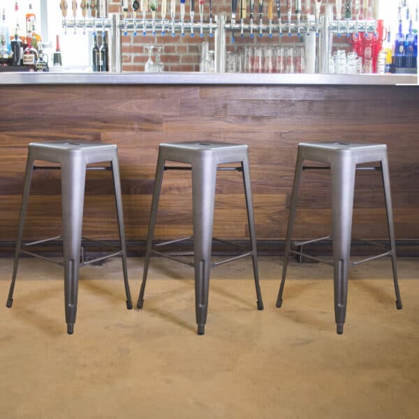 Gunmetal 30 inch Loft Bar Stool