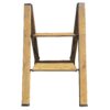 Aluminum Wood Grain 2-Step Folding Utility Step Ladder - AmeriHome