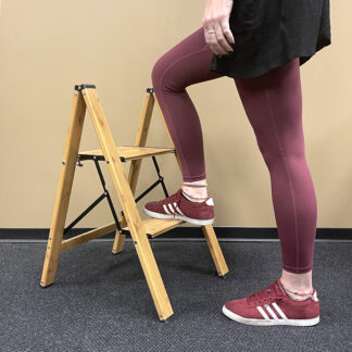 Aluminum Wood Grain Folding Ladder