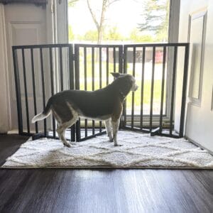 Brown Wood Pet Gate