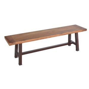 Acacia Wood Top Bench