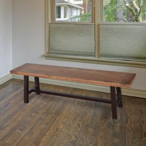 Acacia Wood Top Bench