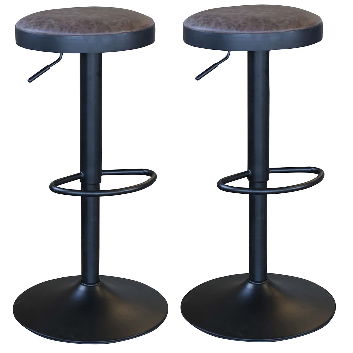 Faux Leather Bar Stool