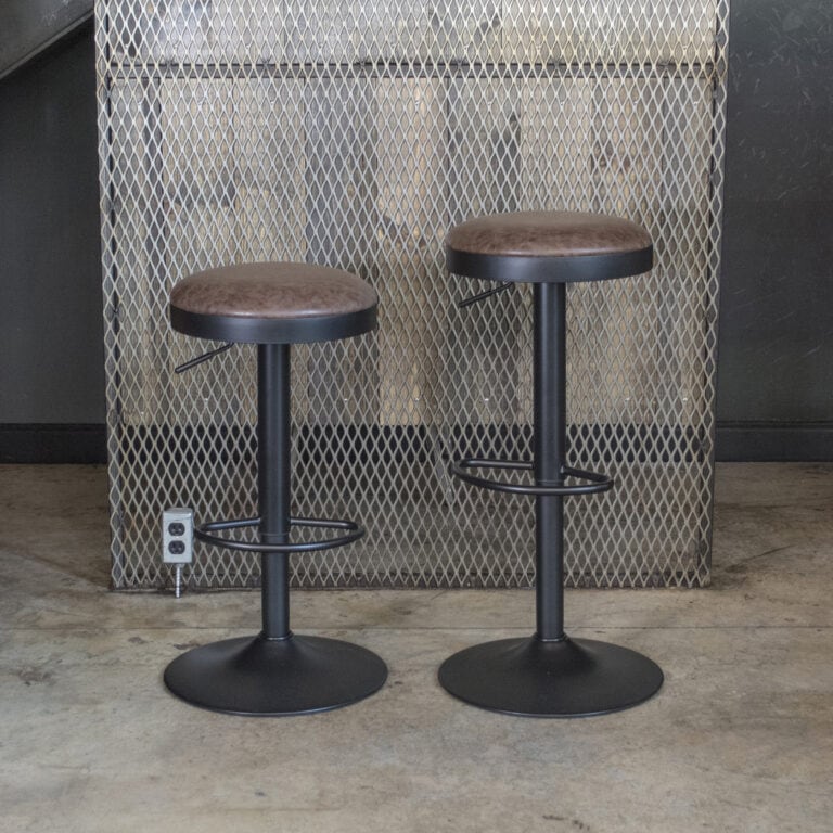 Faux Leather Bar Stool