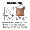 Butterfly Chair Genuine Leather
