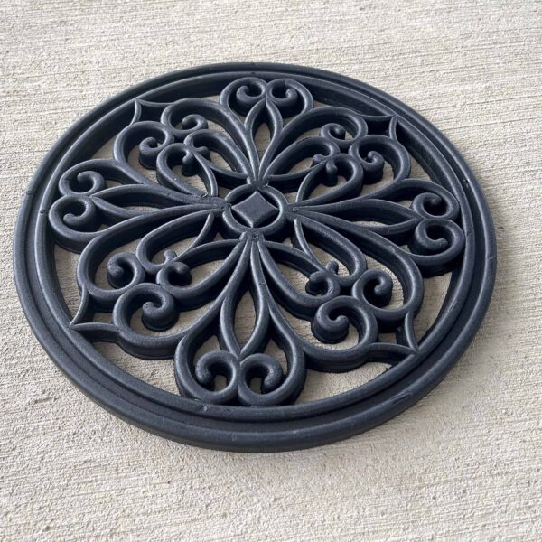 Rubber Scrollwork Step Mats 4 Piece Set