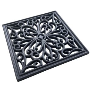 Rubber Scrollwork Step Mats 4 Piece Set