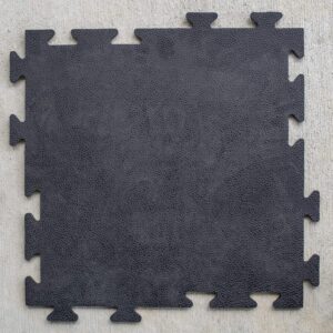 4 Pack Smooth Interlocking Square Rubber Tile Mats - AmeriHome