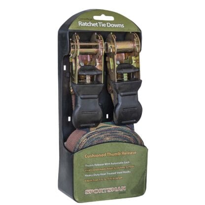 15 ft. x 1 in. Ratchet Tie-Down Straps Adjustable 2 Piece Set