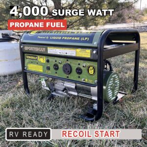 4000 Watt Propane LP Generator