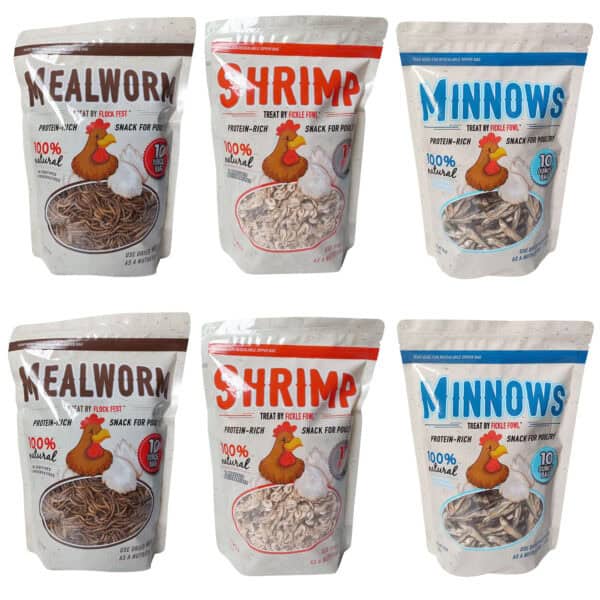 Dried Minnows Mealworms and Shrimp