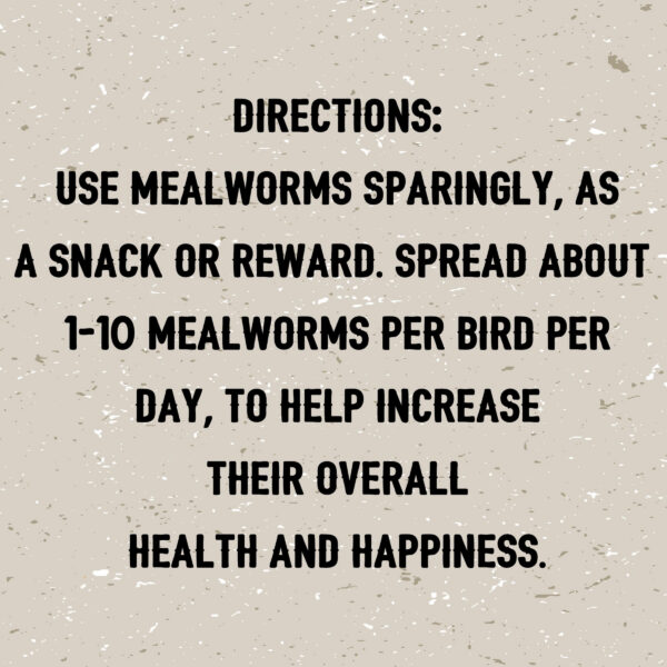 10 oz Bag Dried Mealworms